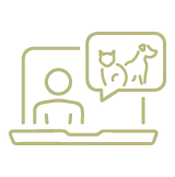 Icon Webinar rund um Tiergesundheit