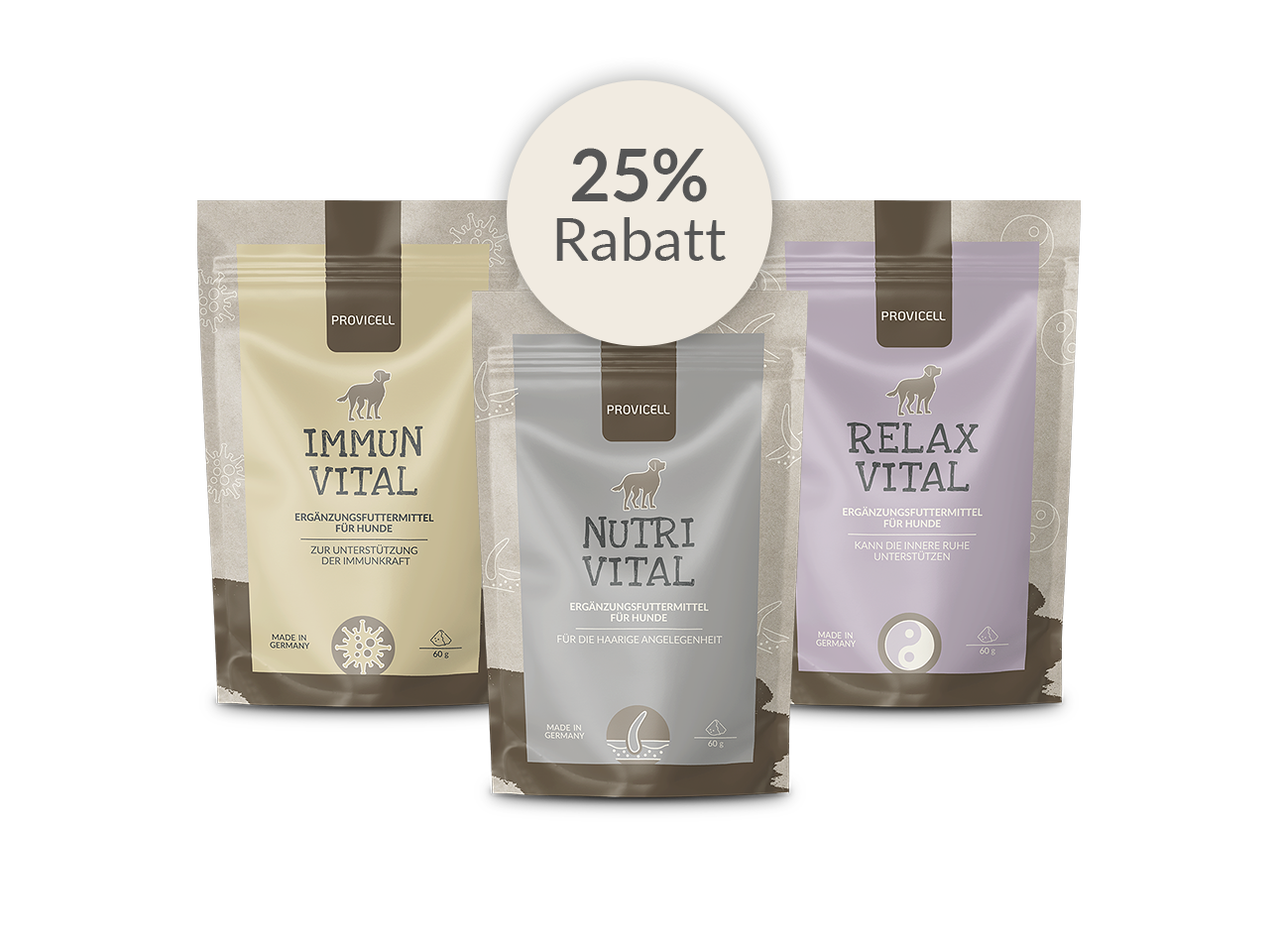 25% Rabatt auf Immun Vital, Nutri Vital und Relax Vital