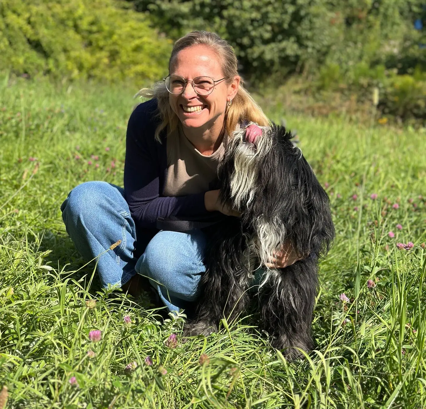 Katrin mit Buddy