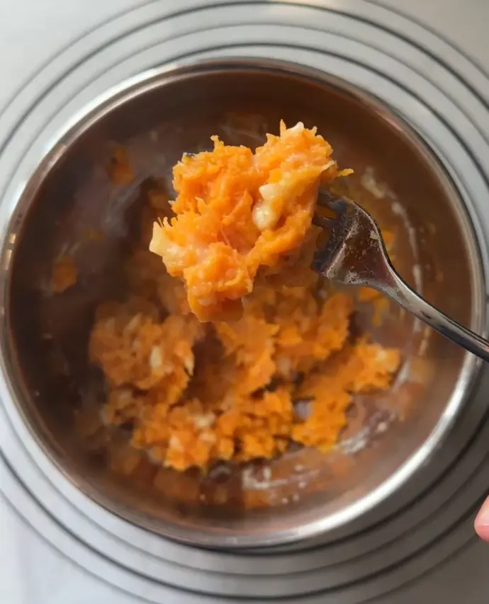 Süsskartoffel Banane zerdrückt Süsskartoffel Banane zerdrückt