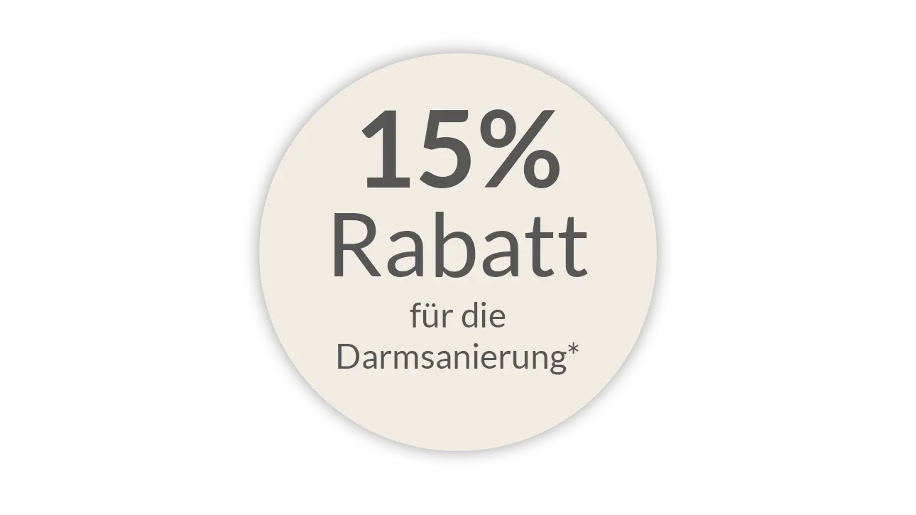 15 % Rabatt für die Darmsanierung