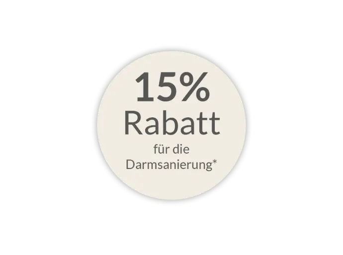 15 % Rabatt für die Darmsanierung