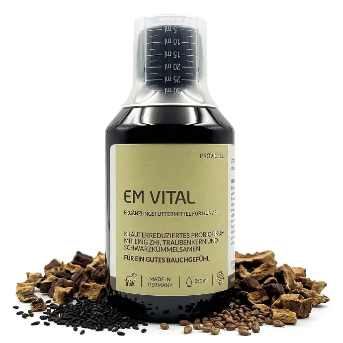 EM Vital Hund mit Pflanzen EM Vital Hund mit Pflanzen