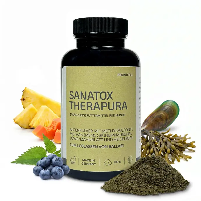 Sanatox Therapura mit Inhaltsstoffen Sanatox Therapura mit Inhaltsstoffen